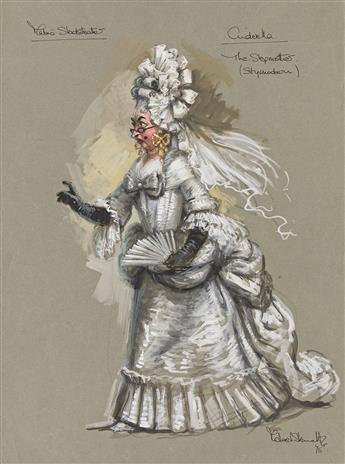 MICHAEL STENNETT (1946 - 2020) 6 costume designs and 1 set design for Cinderella.